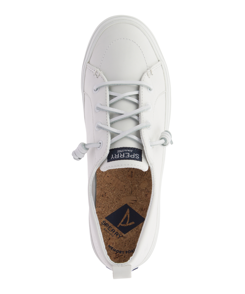 Sperry crest vibe white clearance leather