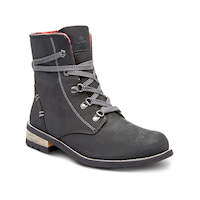 Bottes de cuir étanches à l'eau à carreaux pour femmes, Canora, Kodiak Front_Three_Fourths_Angled_Right