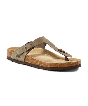 FarWest Women's Vernon Cork Toe Thong Sandals - Taupe