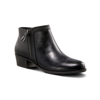 Women's Ellie Quad Comfort Ankle Boots - Black Front_Three_Fourths_Angled_Right