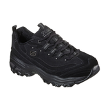 Chaussures à lacets en cuir nubuck pour femmes, D'Lites Play On, Skechers Front_Three_Fourths_Angled_Right