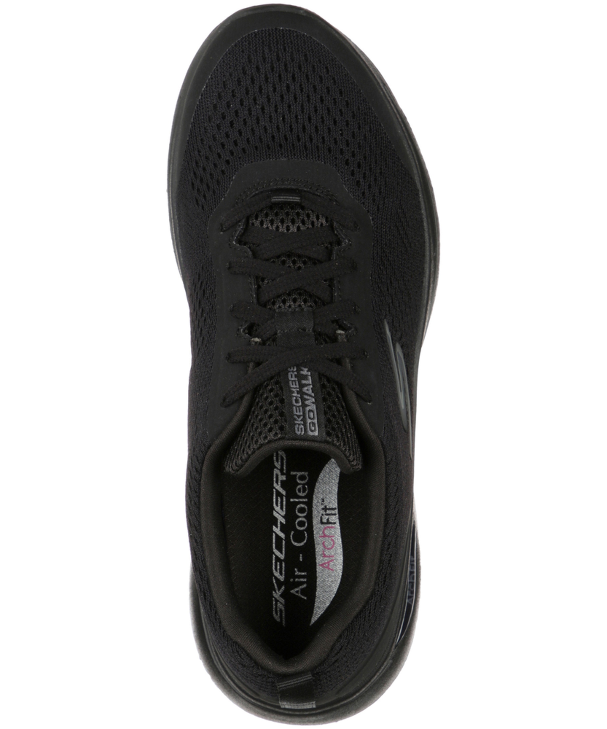 Skechers Women's GOwalk Arch Fit Motion Breeze Lace Up Walking Shoes Black Wide Marks