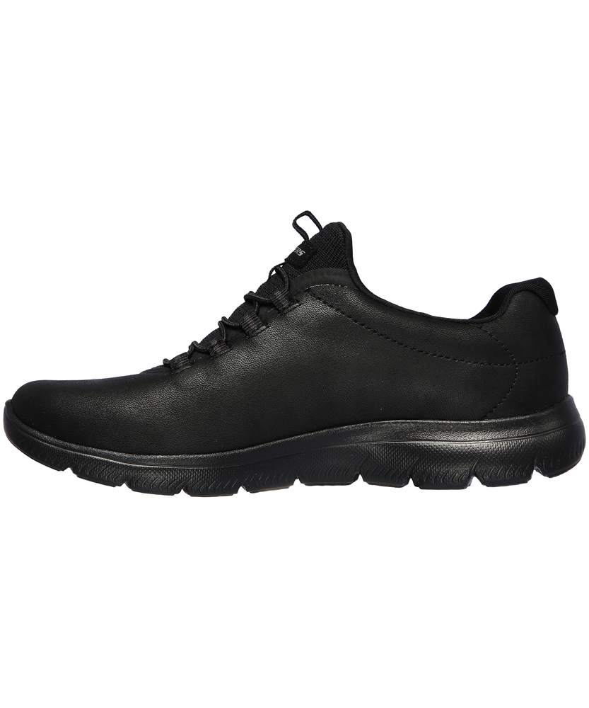 Skechers Women s Summits Duraleather Bungee Slip On Sneakers