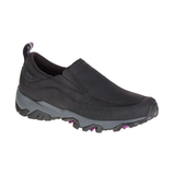 Merrell Women's Coldpack Ice Moc Waterproof Winter Shoes Black Front_Three_Fourths_Angled_Right
