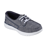 Mocassins bateau pour femmes, On the GO Flex Ashore, Skechers Front_Three_Fourths_Angled_Right