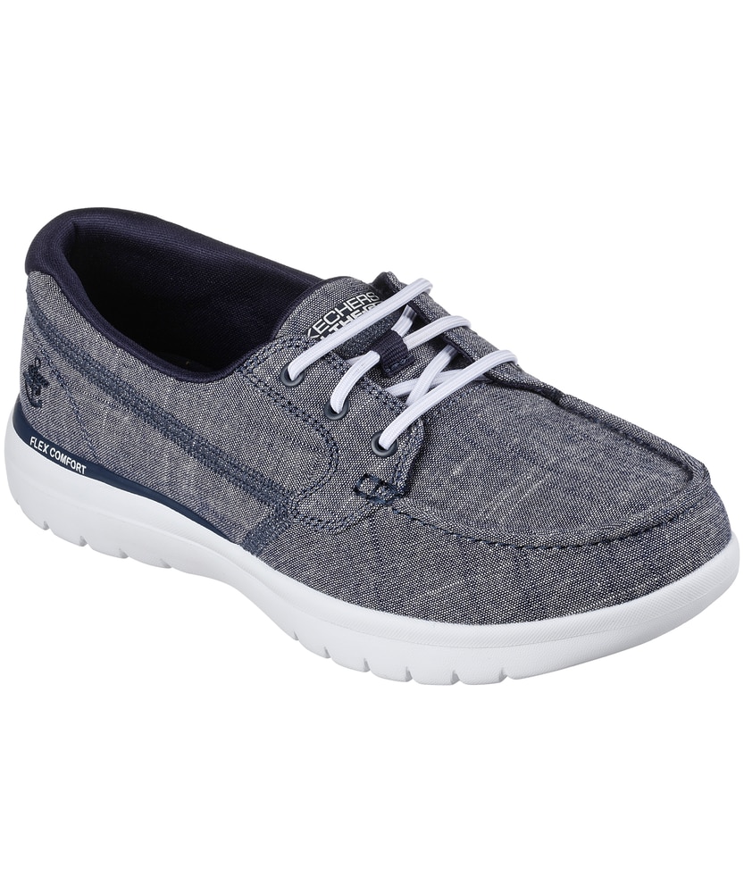 Skechers On The GO Flex Ashore Boat Shoes - Navy Marks
