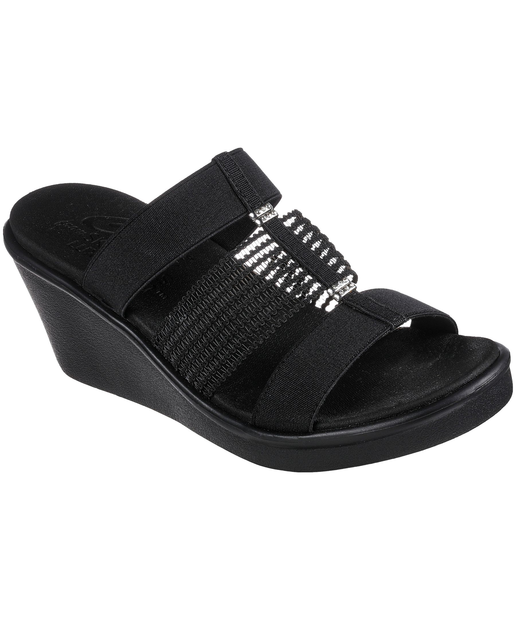 Skechers Women's Rumble On Wedge Slip On Sandals | Mark's