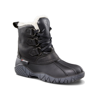 Baffin Women's Yellowknife Waterproof Winter Boots - Black Front_Three_Fourths_Angled_Right