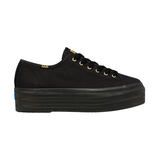 KEDS Women's Triple Up Seasonal Canvas Sneakers - Black Side_Right