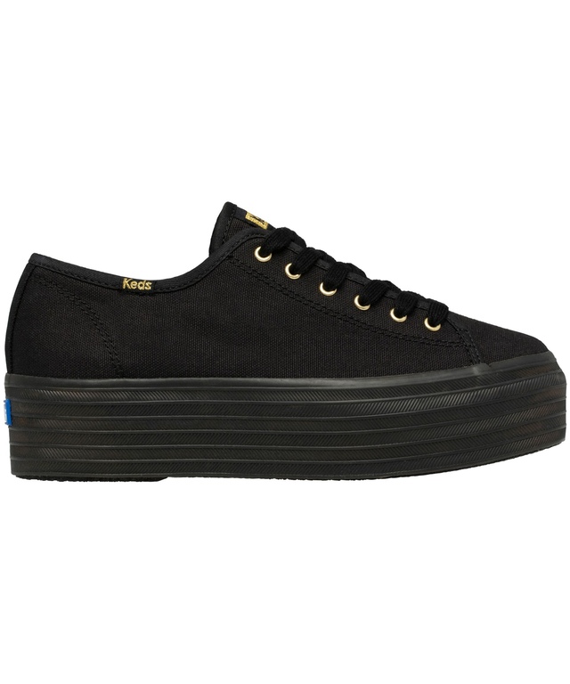 KEDS Women's Triple Up Seasonal Canvas Sneakers - Black