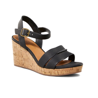 Denver Hayes Women's Suborna Wedge Sandals Front_Three_Fourths_Angled_Right
