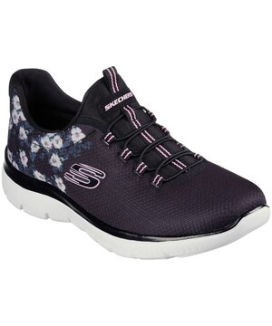 Chaussures à enfiler à cordon élastique et à motif floral pour femmes, Skechers, Summits