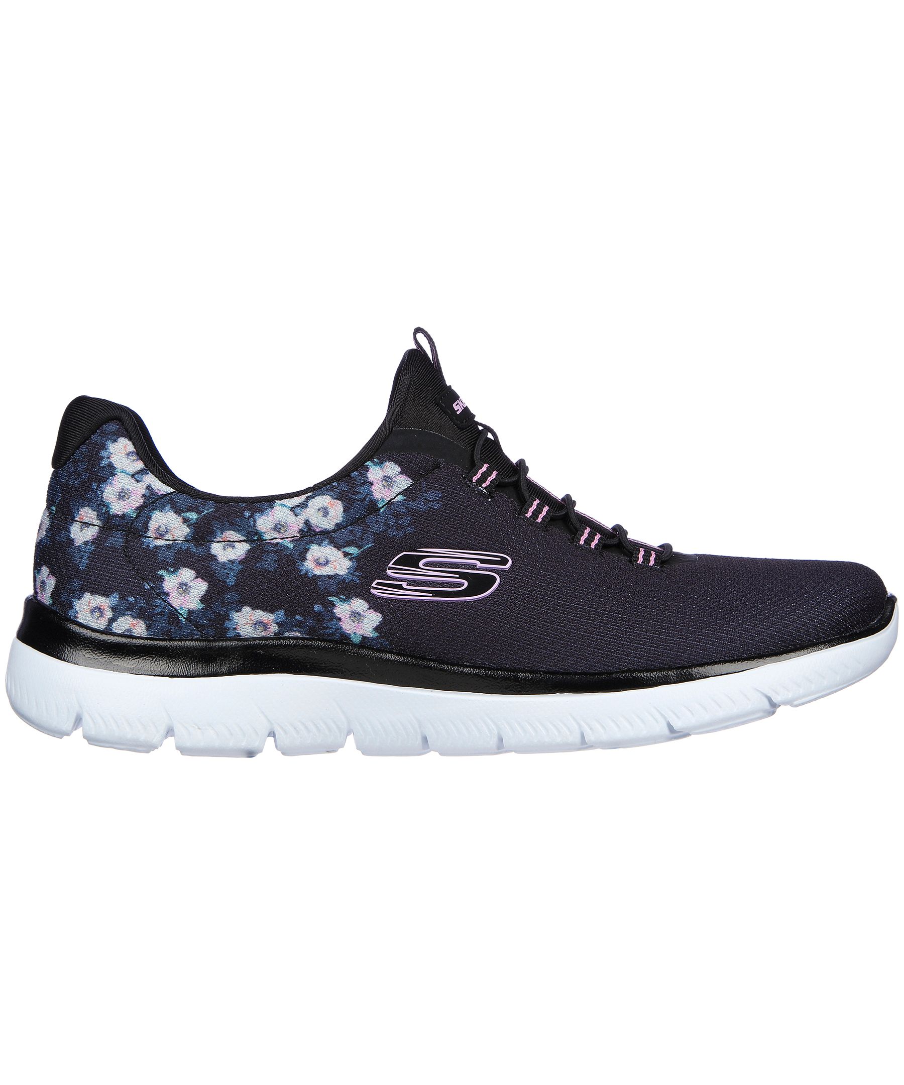 Flower Skechers Sneakers Skechers Women's Summits Floral Bungee