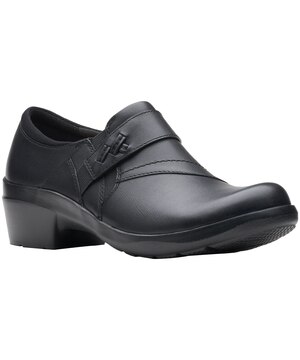 Chaussures à enfiler en cuir pour femmes, Clarks, Angie Pearl