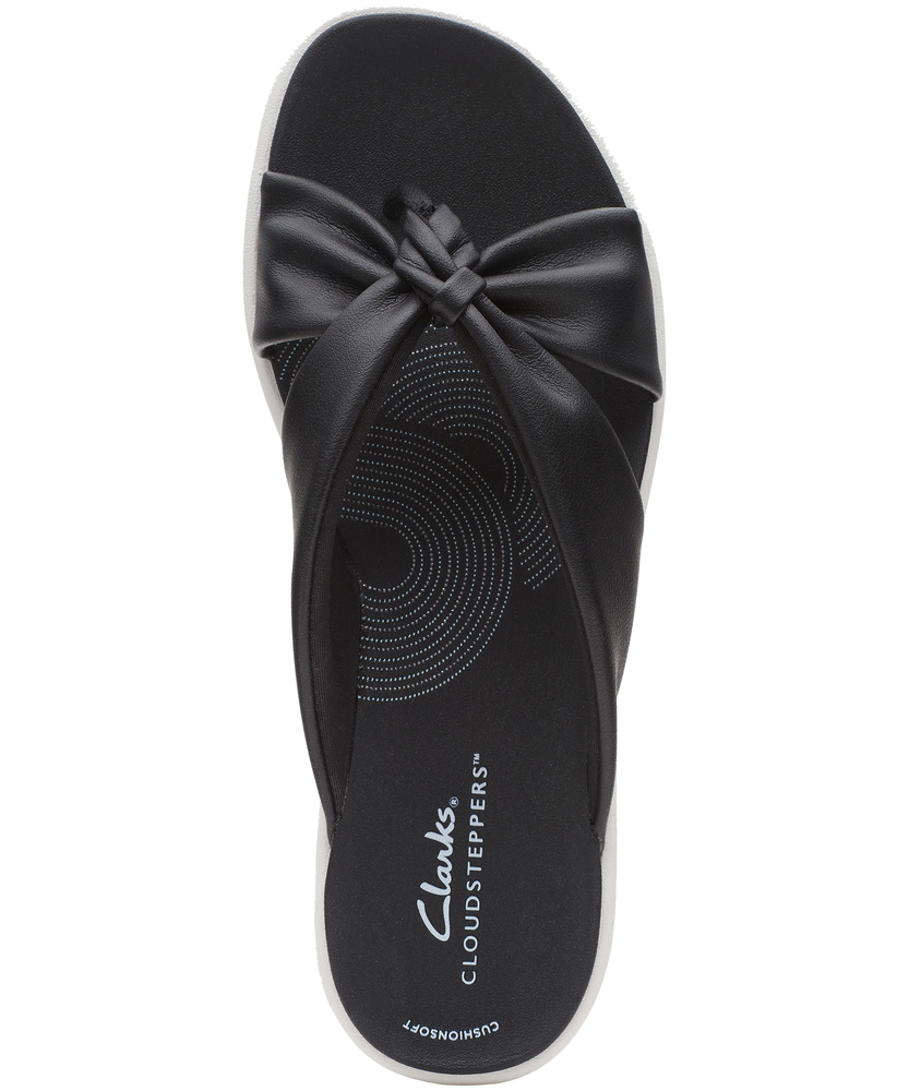 Clarks Women s Drift Ave Thong Sandals Black White Marks
