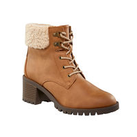Denver Hayes Women's Stella Heeled Lace-Up Boots Front_Three_Fourths_Angled_Right