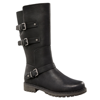 Denver Hayes Women's Charlize Tall Buckle Boots Front_Three_Fourths_Angled_Right