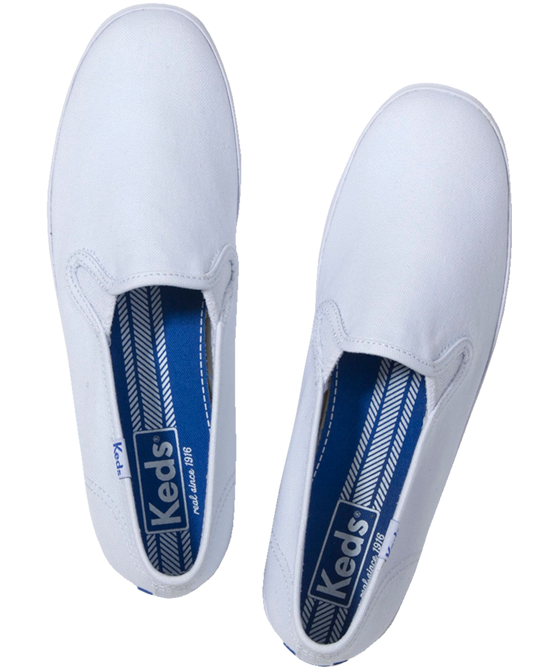 KEDS Women's Champion Canvas Slip On Sneakers White Mark's