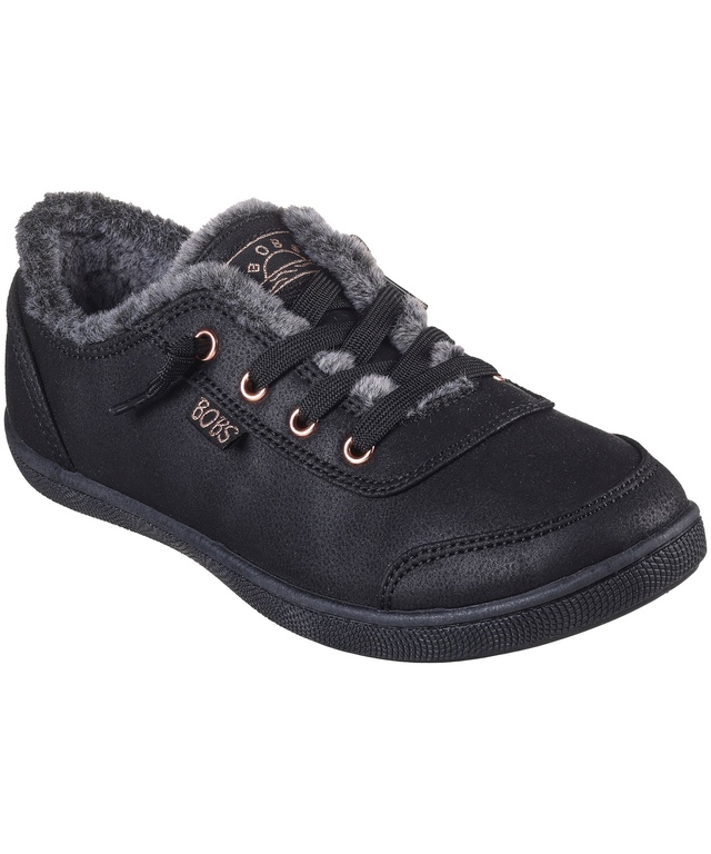 Skechers Women's BOBS B Cute Peak Thru Fur Lined Slip-On Shoes