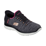 Skechers Women's Slip-ins Summits Dazzling Haze Sneakers Front_Three_Fourths_Angled_Right