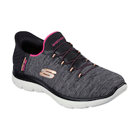 Skechers Women's Slip-ins Summits Dazzling Haze Sneakers Front_Three_Fourths_Angled_Right