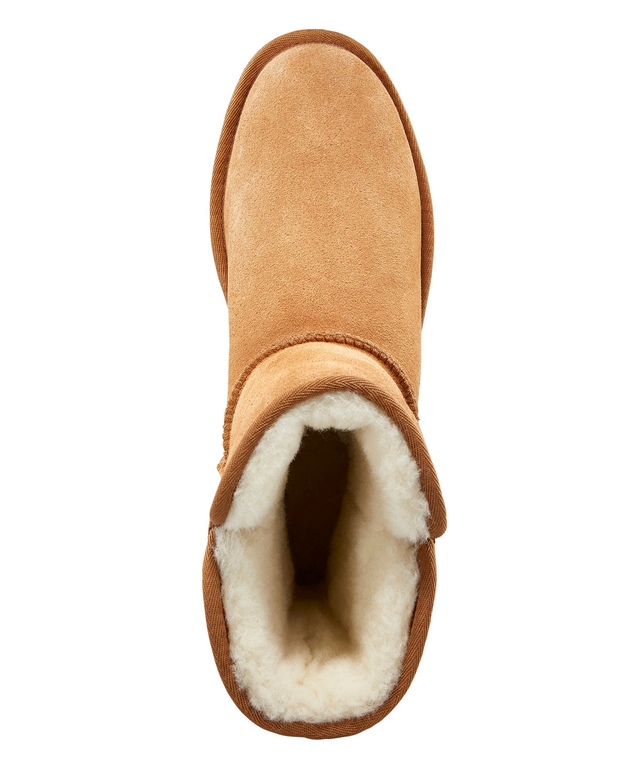 FarWest Women's Snug Suede/Wool SlipOn Boot Marks