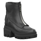 Timberland Women's Everleigh Front Zip Leather Boot Front_Three_Fourths_Angled_Right