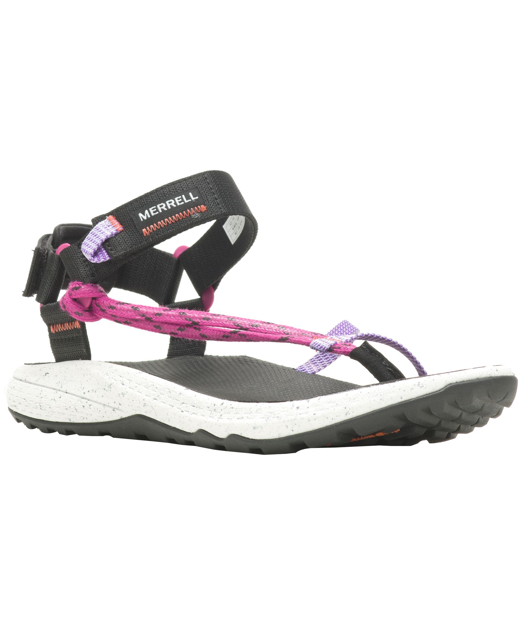 Sandales pour femmes, Bravada Cord Wrap, Merrell, noir/fuchsia