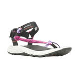 Sandales pour femmes, Bravada Cord Wrap, Merrell, noir/fuchsia Front_Three_Fourths_Angled_Right
