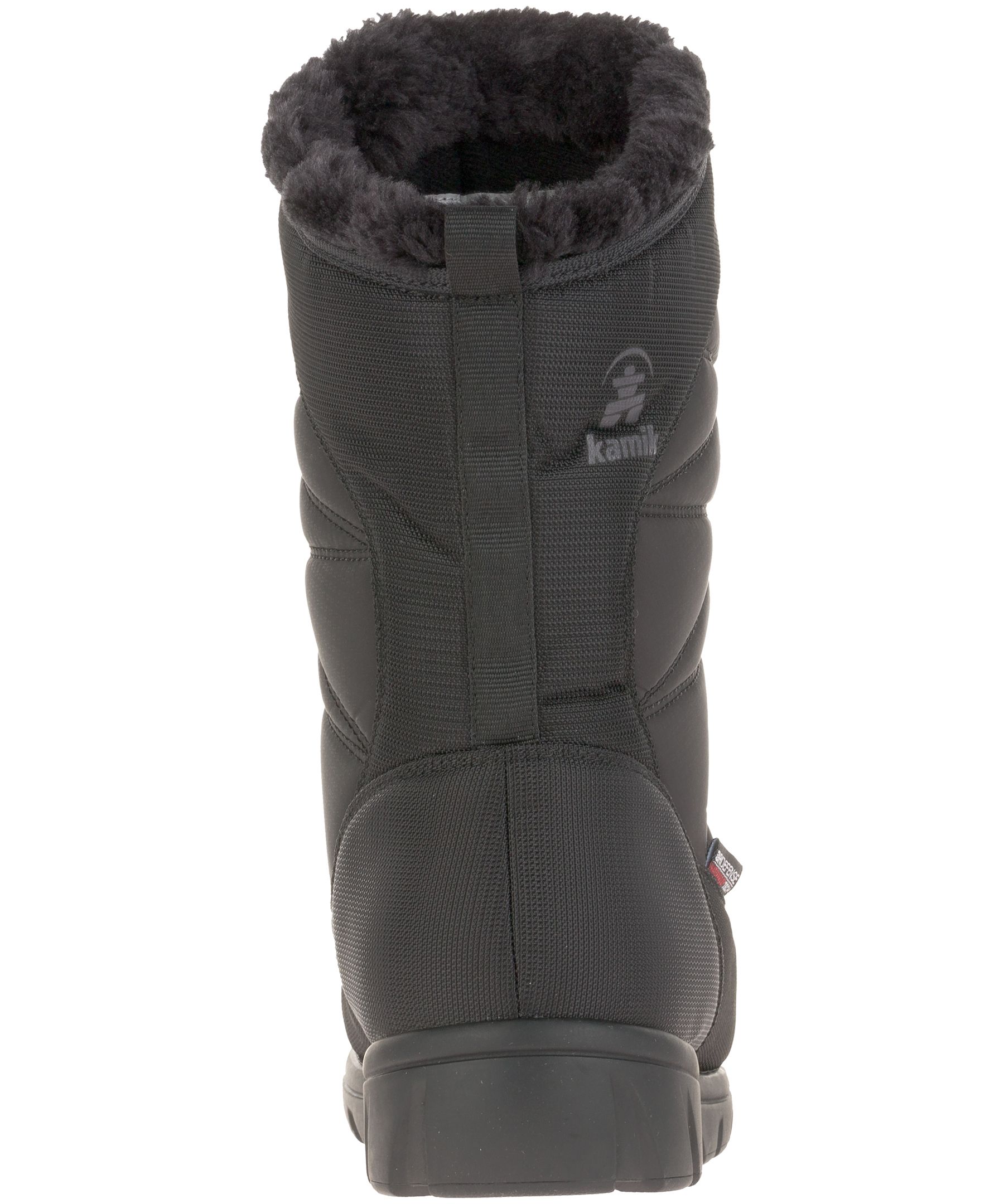 WindRiver Women's Summit II T-Max Insulated Winter Boots with Faux Fur Trim  - Black/White