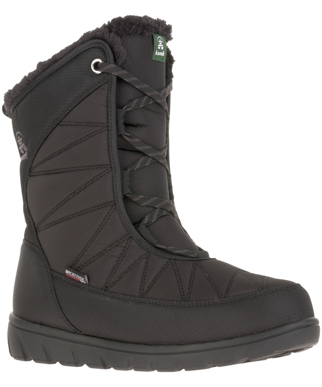 Bottes d'hiver mi-hautes pour femmes, Hannah, noir