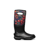 BOGS Womens Mesa Super Flowers Tall Rain Boots Side_Right
