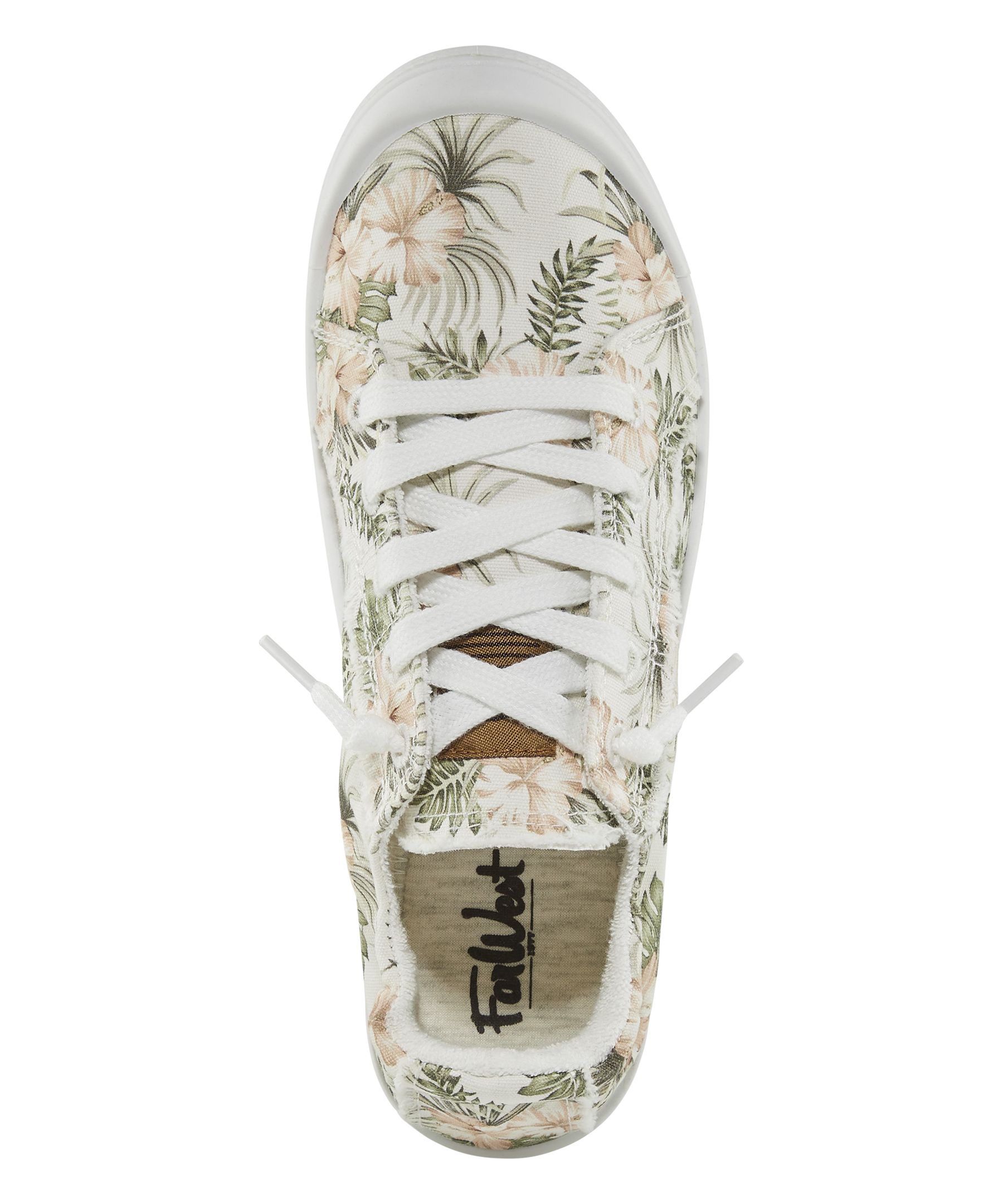 FarWest Women's Sky Slip On Canvas Sneakers