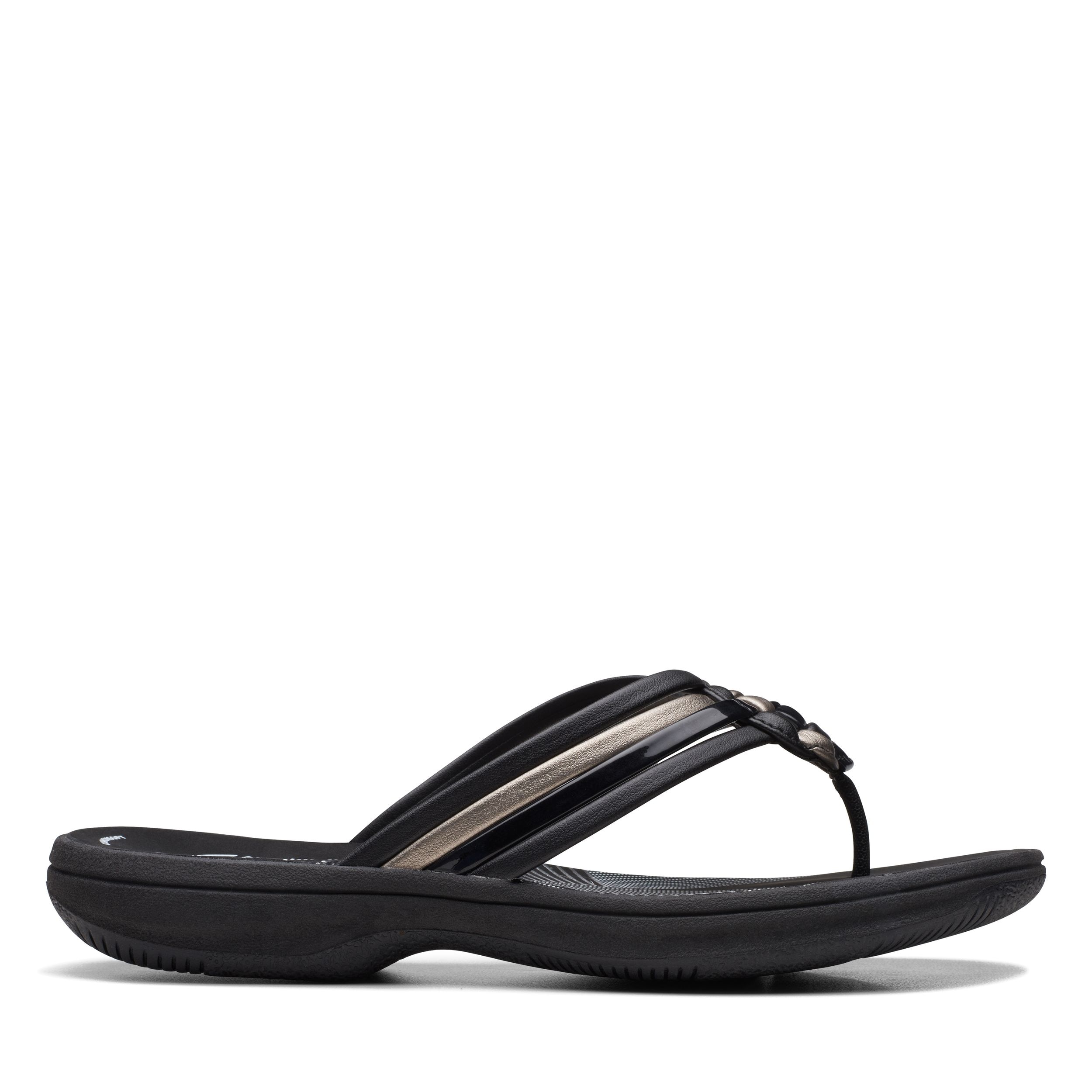 Clarks wave walk flip flops best sale