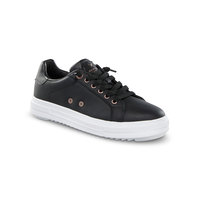 Denver Hayes Women's Finlee Lift Leather Sneakers Front_Three_Fourths_Angled_Right