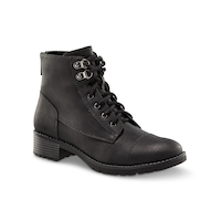 Denver Hayes Women's Harlow Combat Boots Front_Three_Fourths_Angled_Right