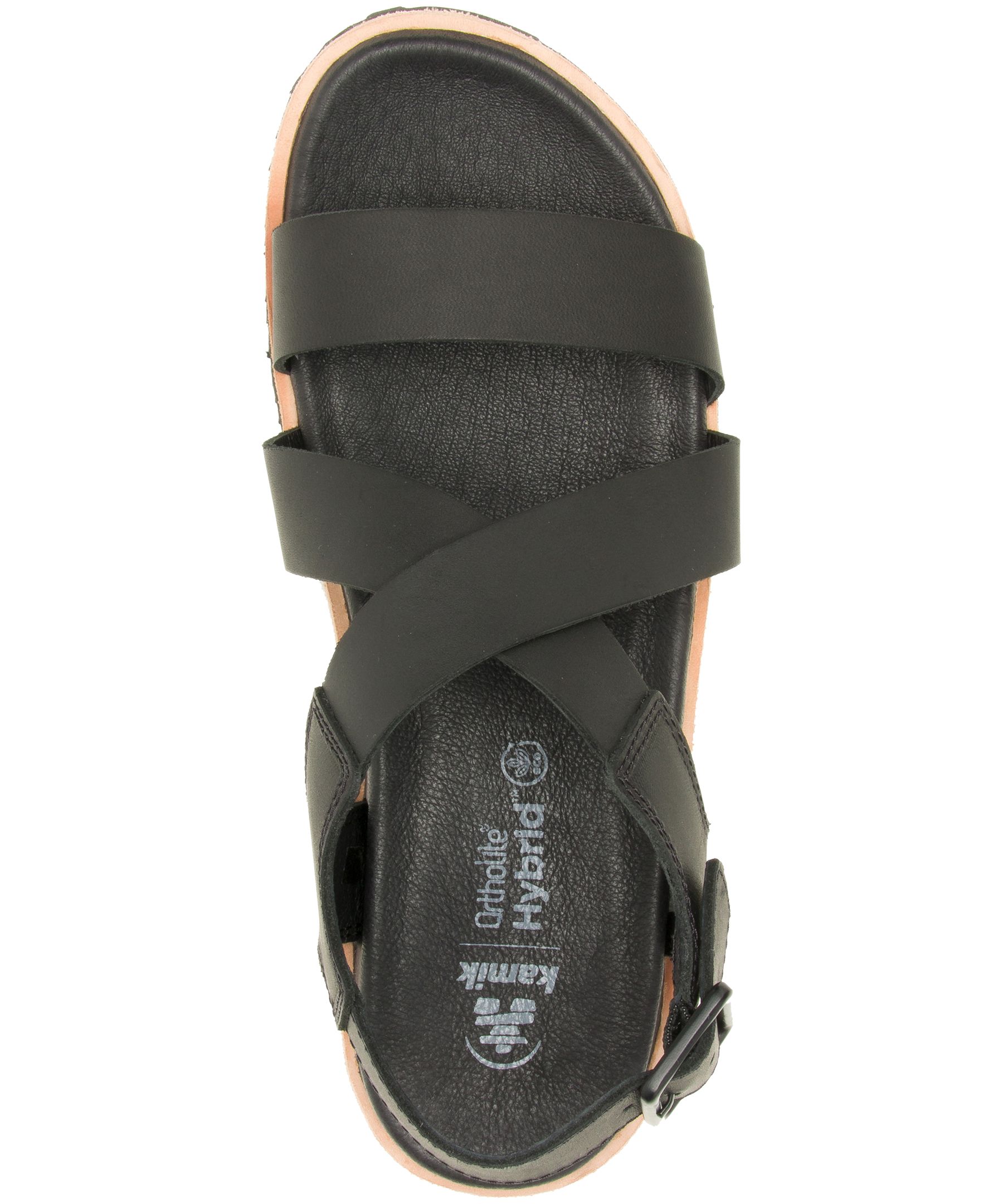 Kamik Sadie Black Leather Flip Flop Kamik Sadie Slide SKU: 9612761 - YouTube main image 4