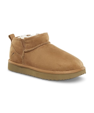 Denver Hayes Women's Cozy Low Faux Suede Slip On Boots