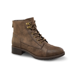 Denver Hayes Women's Harlow Combat Boots Front_Three_Fourths_Angled_Right