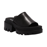 Sandales à enfiler en cuir pour femmes, Timberland, Everleigh Front_Three_Fourths_Angled_Right