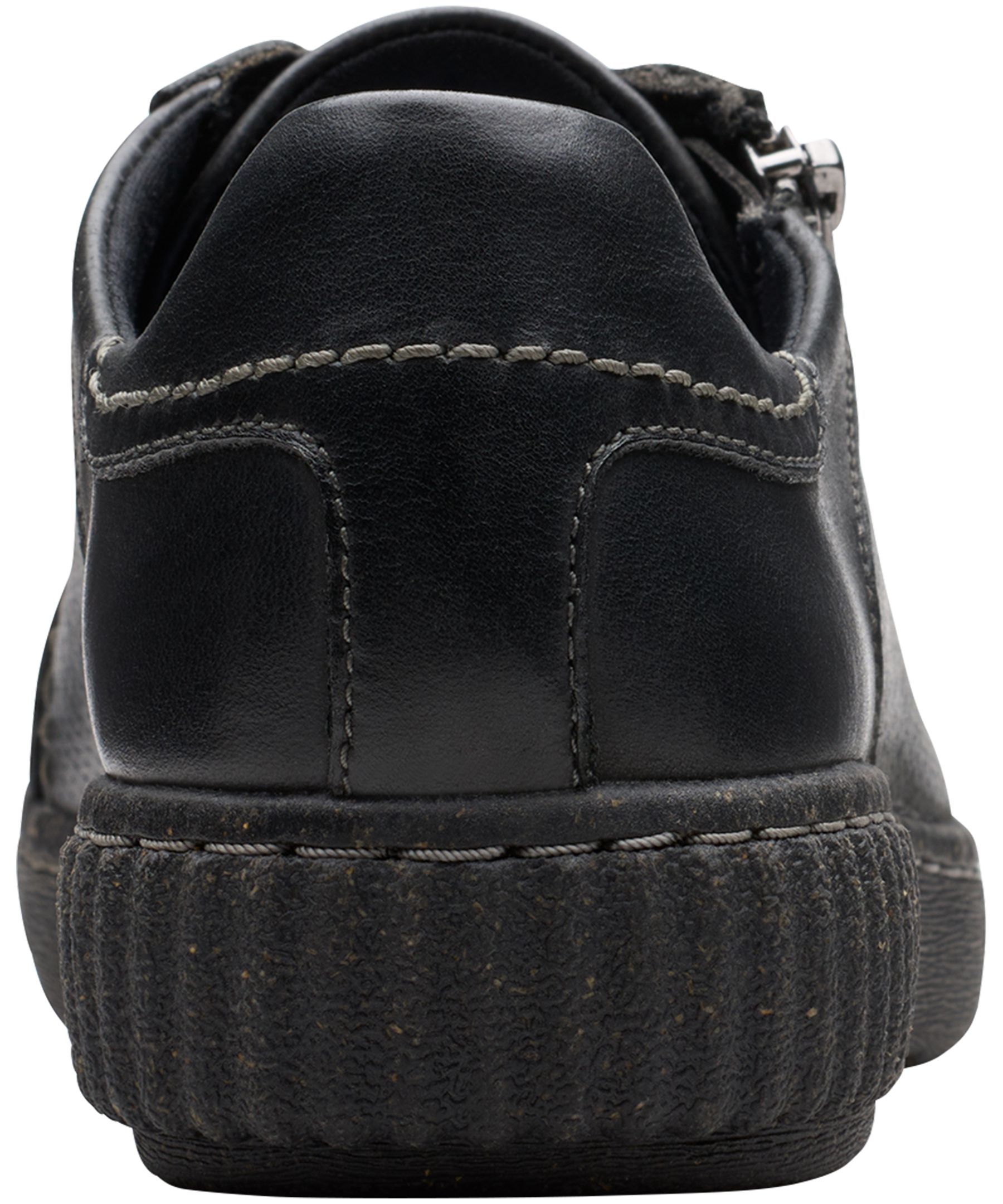Stivaletti Bassi Donna Clarks Caroline Spice – Pelle Liscia Con Inserti In Tessuto, Suola Flessibile Antiscivolo, Tacco 30mm