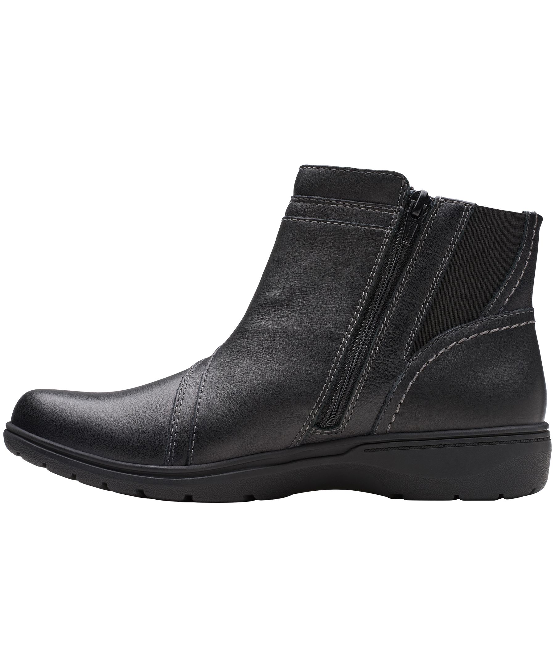 Clarks Woman's Carleigh Style Leather Wide Boots