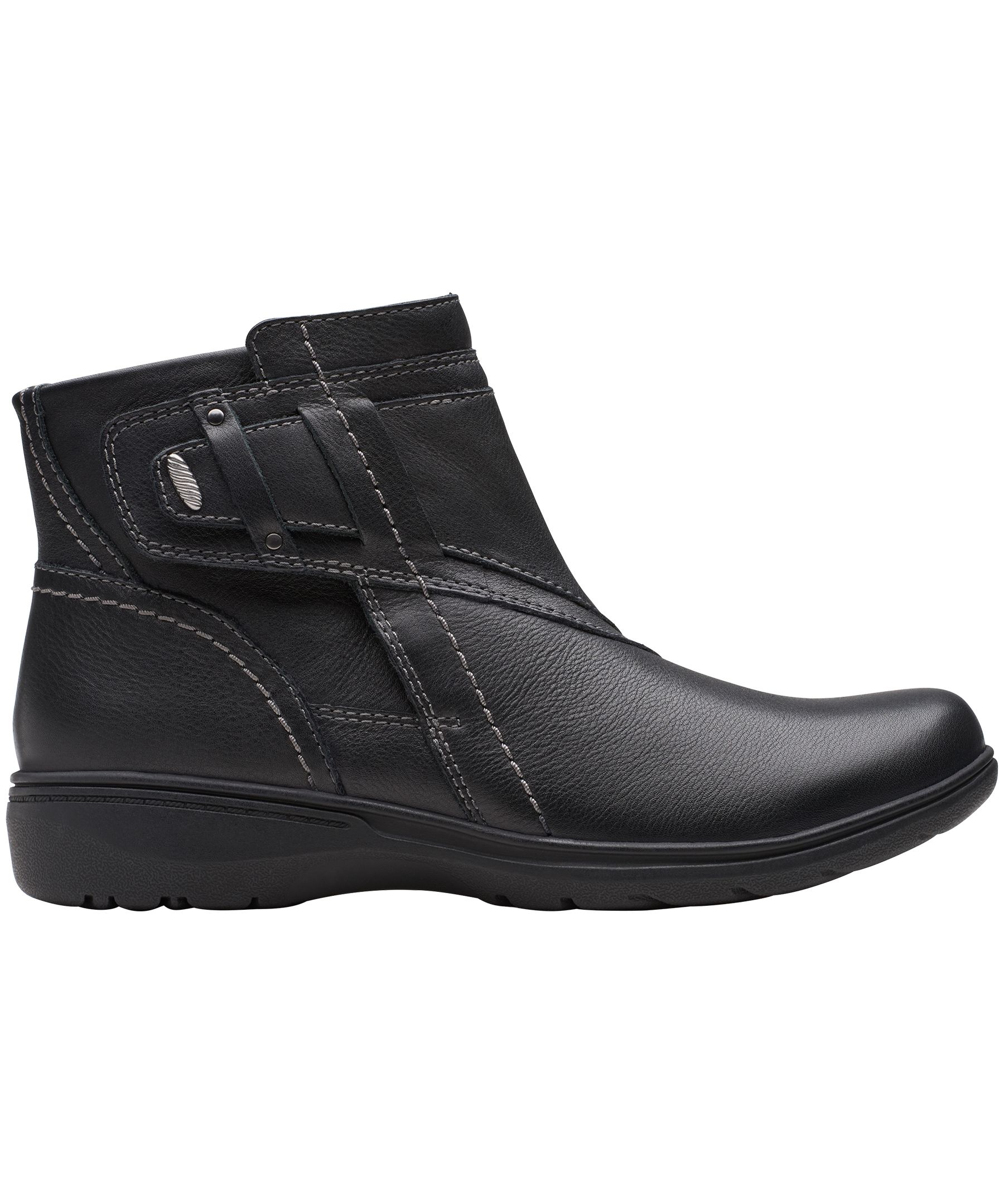 Clarks Woman's Carleigh Style Leather Wide Boots