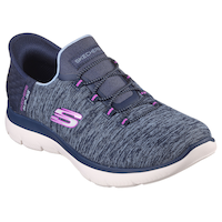 Chaussures de sport à enfiler pour femmes, Slip-ins, Summits Dazzling Haze, Skechers Front_Three_Fourths_Angled_Right