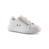 Denver Hayes Women's Finlee Lift Leather Sneakers Front_Three_Fourths_Angled_Right