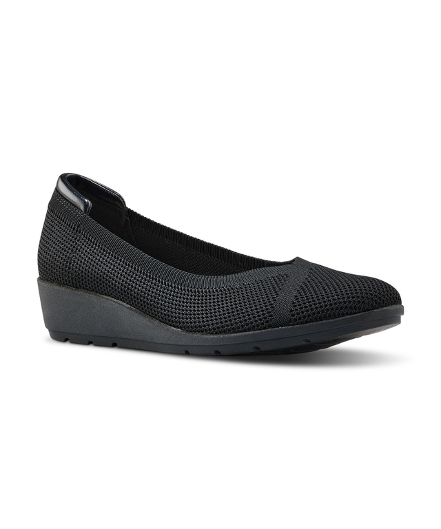 Denver Hayes Women's Mary Knit Wedge Ballet Shoes