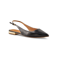 Denver Hayes Women's Mia Leather Sling Back Shoes Front_Three_Fourths_Angled_Right