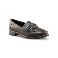 Denver Hayes Women's Elton Wide Loafer Shoes Front_Three_Fourths_Angled_Right