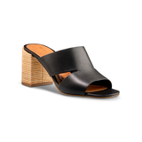 Sandales mules en cuir à talon pour femmes, Nova, Denver Hayes Front_Three_Fourths_Angled_Right
