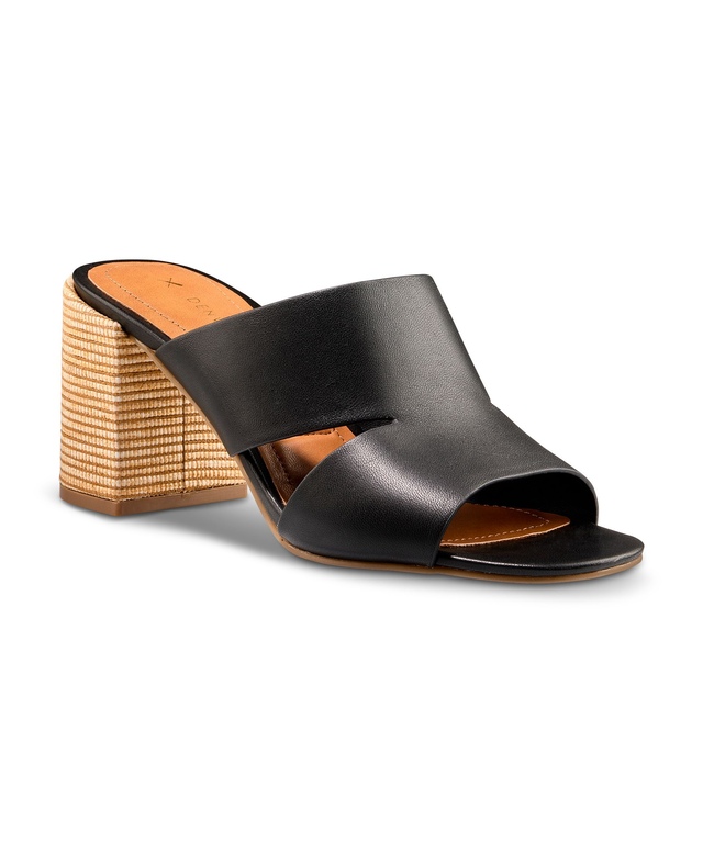 Sandales mules en cuir à talon pour femmes, Nova, Denver Hayes